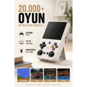 Yeni Nesil Taşınabilir Oyun Konsolu 20 Bin Oyunlu Oyun Cihazı