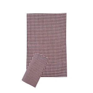 Zefir Desen Sofra Bezi Masa Örtüsü 170 x 170 Cm Bordo