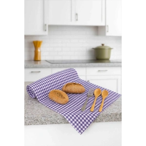 Zefir Desen Sofra Bezi Masa Örtüsü 170 x 170 Cm Lila