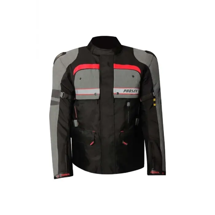 AT2202 4 Mevsim Dış Omuz Korumalı Uzun Motorcu Montu