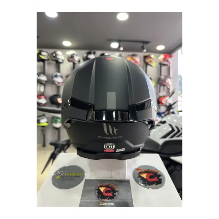 Helmets Thunder 4 SV Mat Siyah Full Face Motosiklet Kaskı