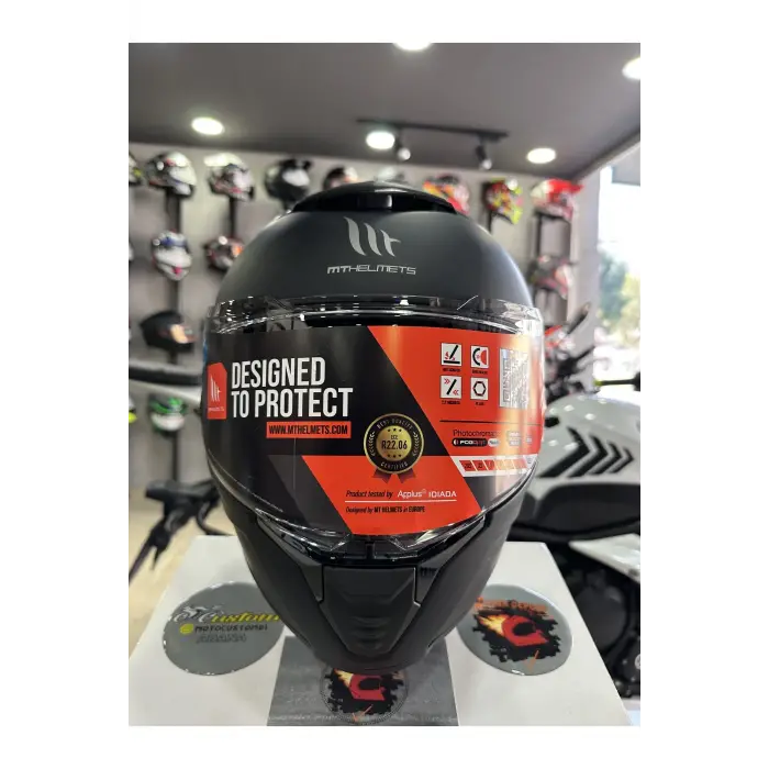 Helmets Thunder 4 SV Mat Siyah Full Face Motosiklet Kaskı