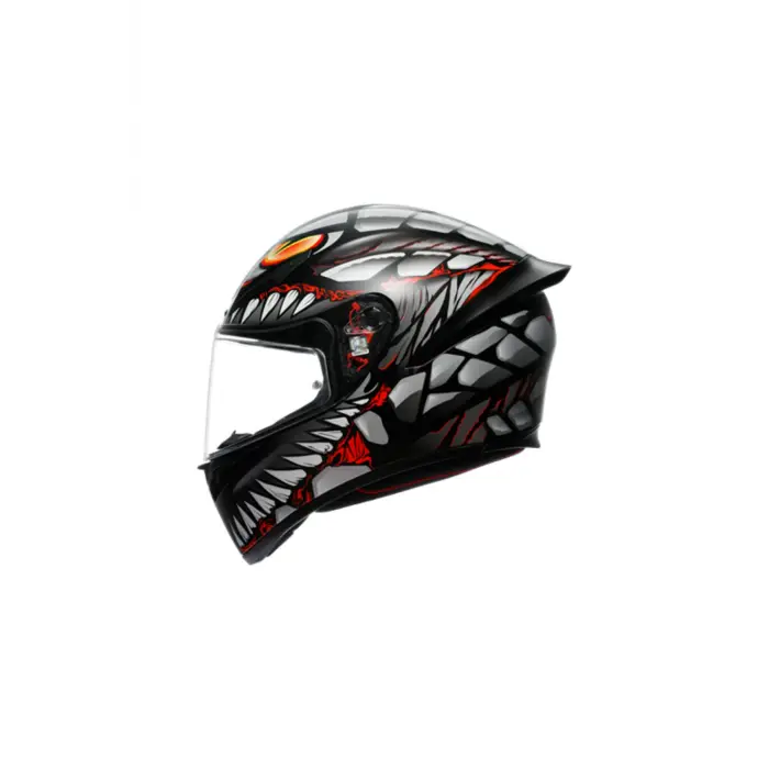 KASK/K1 S E2206 LYZARD MATT BLACK GREY RED CONFİGURATİON