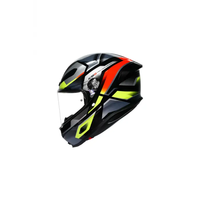 K6 S Erazer Black Red Yellow Fluo Kapalı Kask