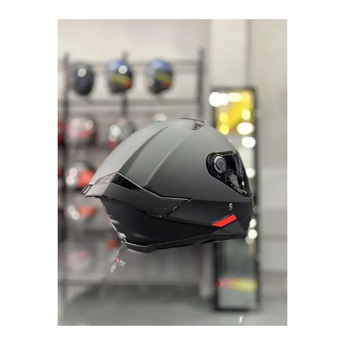 Helmets Thunder 4 Matt Black Kask Şeffaf Vizörlü