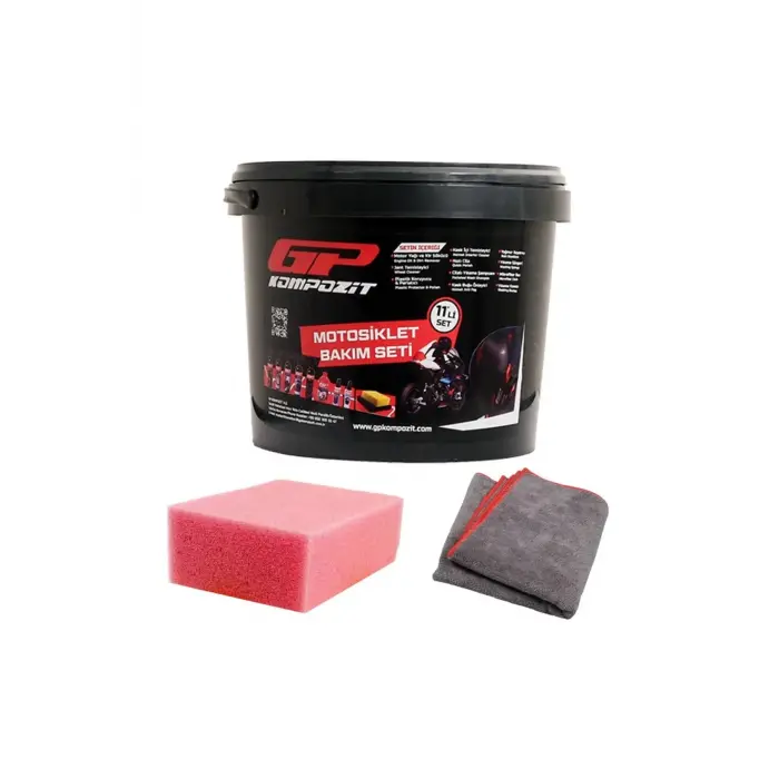 Gp Kompozit 11 Parça Motosiklet Bakım Ve Temizlik Seti