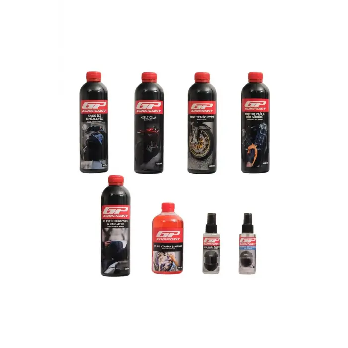 Gp Kompozit 11 Parça Motosiklet Bakım Ve Temizlik Seti