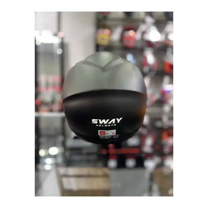 SW 765 MATT SİYAH GÜNEŞ VİZÖRLÜ (ŞEFFAF VİZÖRLÜ)