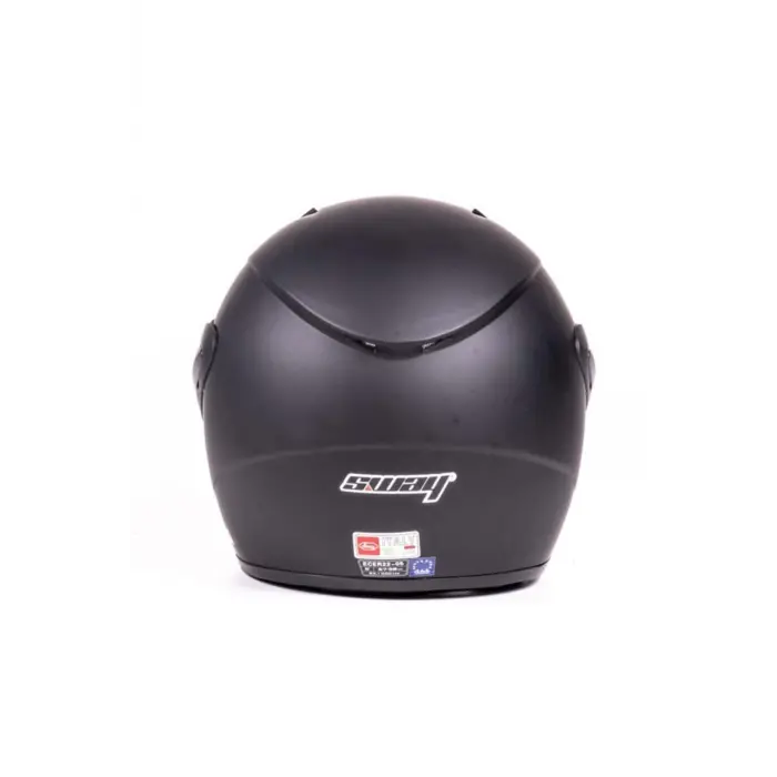 Sway 700 Yarı Camlı Elektrikli Bisiklet Motosiklet Ve Scooter Kaskı Mat Siyah