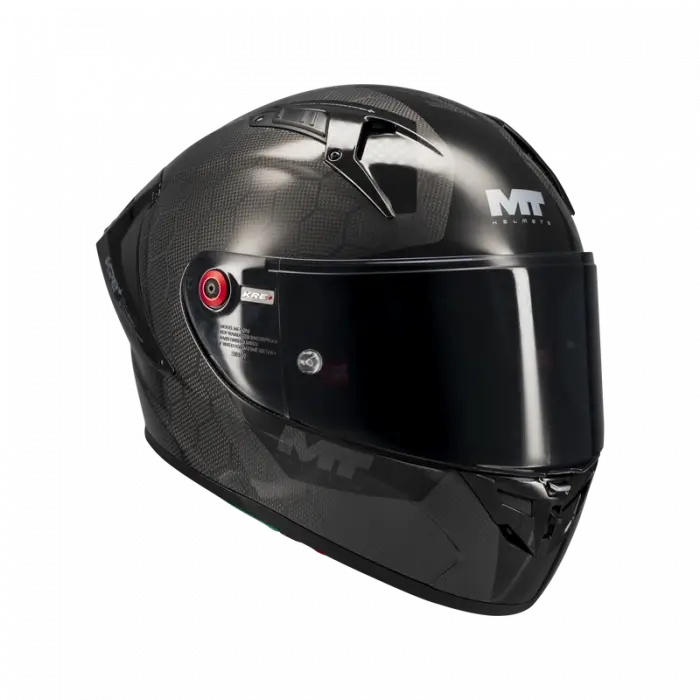 MT KASK FF103BPLUS KRE+ S PURE A1 PARLAK ( KARBON ) + SİYAH VİZÖR