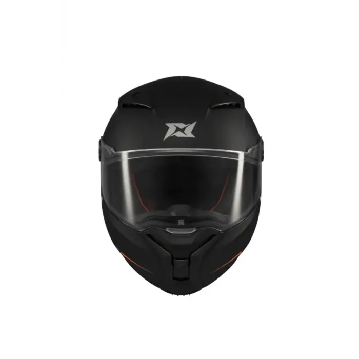 AXXIS FENIX SOLID A1 MAT SIYAH ( ŞEFFAF VİZÖRLÜ )