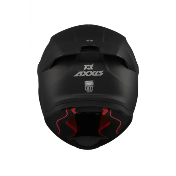 AXXIS FENIX SOLID A1 MAT SIYAH ( ŞEFFAF VİZÖRLÜ )