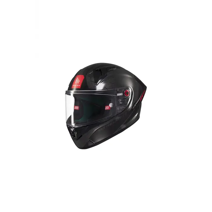 MT KASK FF103BPLUS KRE+ S PURE A1 PARLAK ( KARBON ) + SİYAH VİZÖR