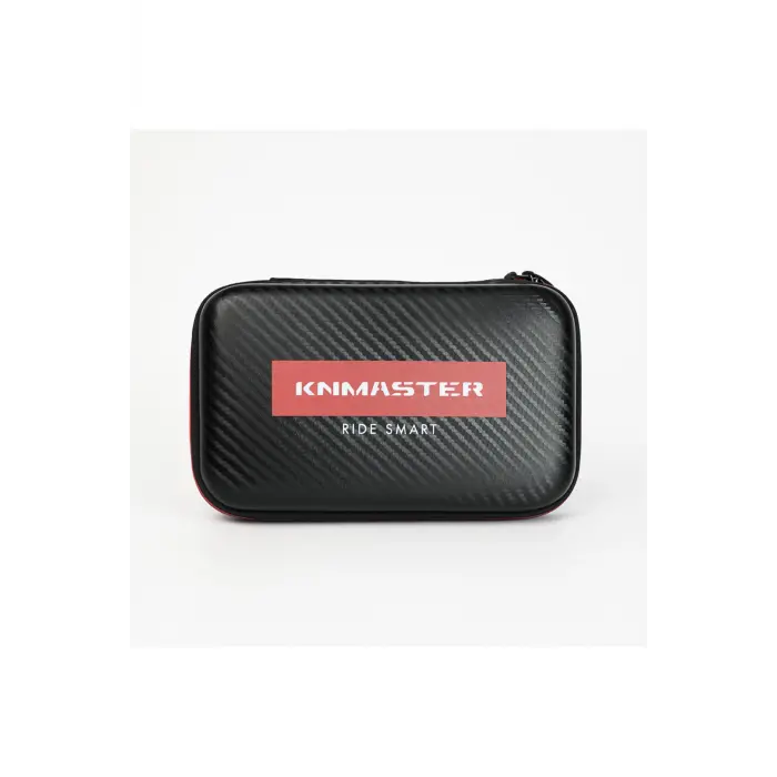 Kn6100 Pro Motosiklet Kask Interkom Bluetooth Intercom Kulaklık Seti Karbon Siyah Çanta Hediyeli