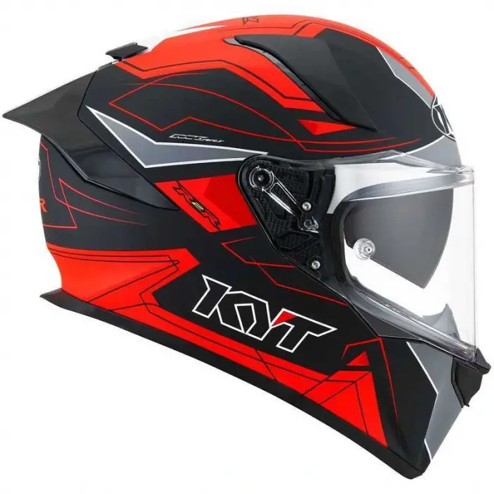 KYT R2R KASK LED MATT SİYAH KIRMIZI