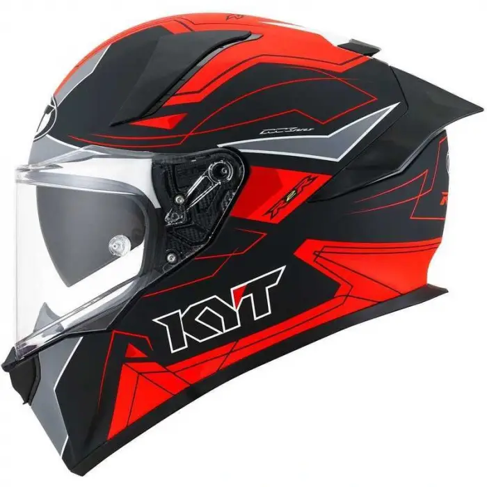 KYT R2R KASK LED MATT SİYAH KIRMIZI
