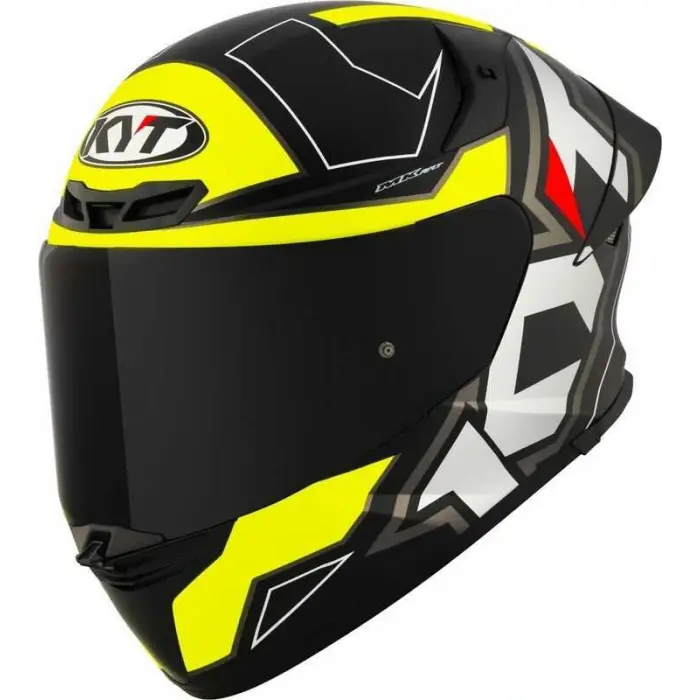 KYT TT-REVO KASK ELECTRON MATT SİYAH SARI