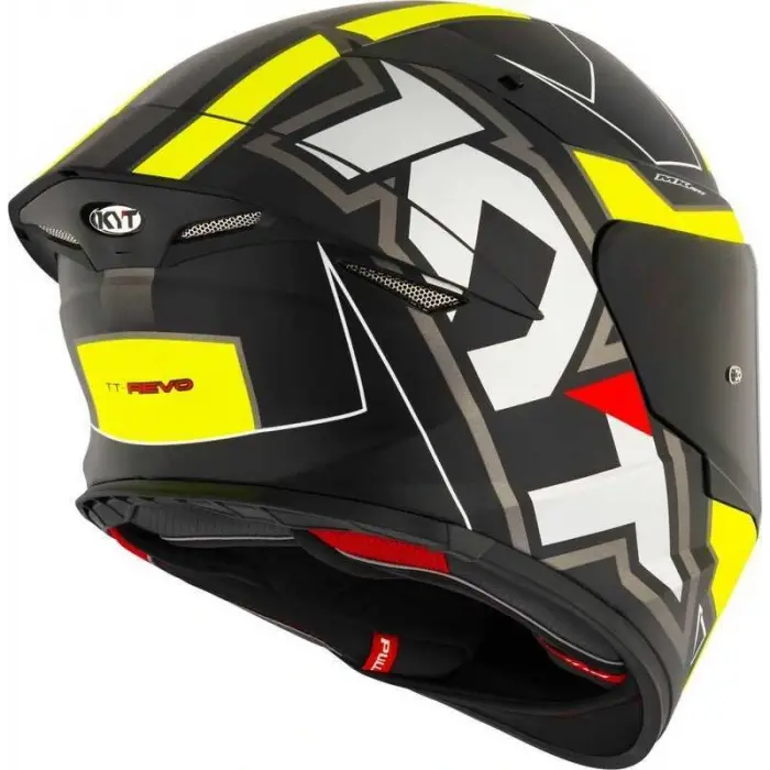 KYT TT-REVO KASK ELECTRON MATT SİYAH SARI