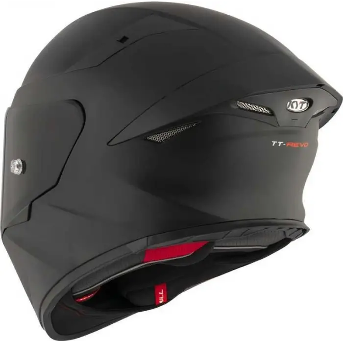 KYT TT-REVO KASK PLAIN MATT BLACK
