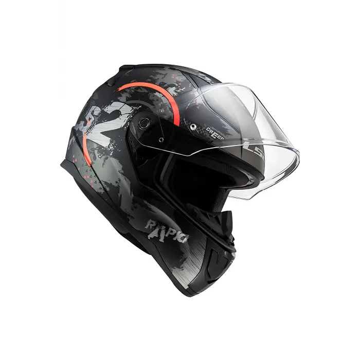 RAPID 2 CIRCLE MAT SİYAH-KIRMIZI KASK