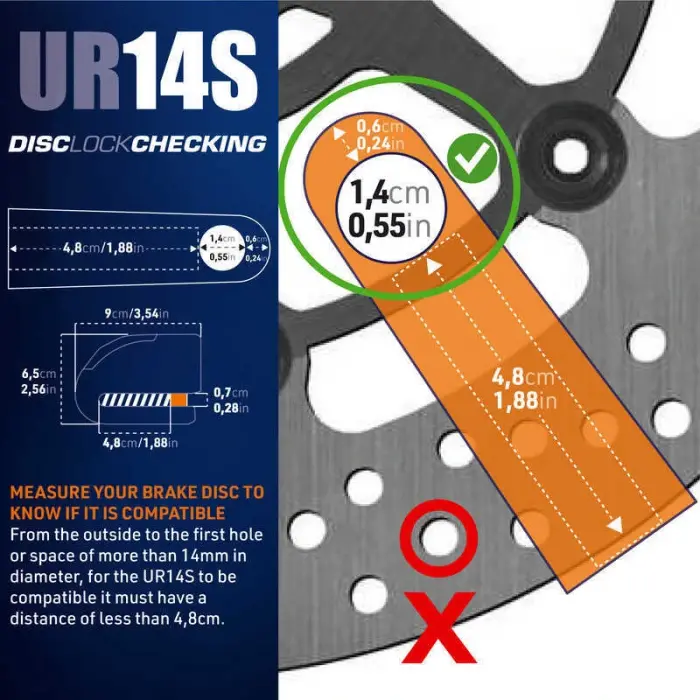 URBAN SECURITY UR14S SRA SINIFI ALARMLI DİSK KİLİDİ