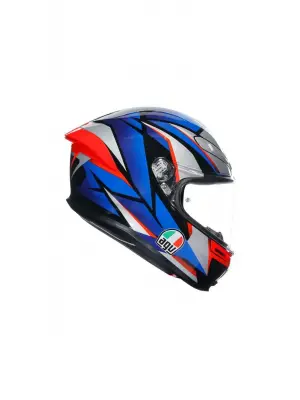 K6 S KAPALI KASK SLASHCUT SİYAH-MAVİ-KIRMIZI