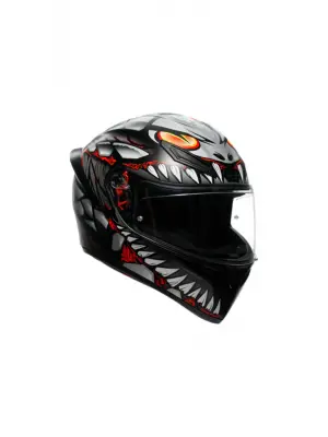 KASK/K1 S E2206 LYZARD MATT BLACK GREY RED CONFİGURATİON