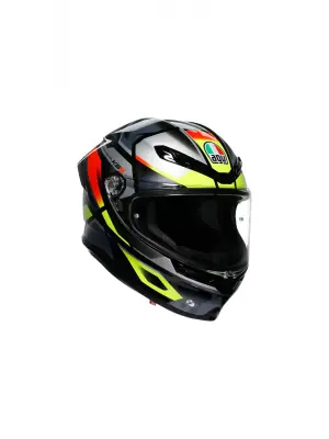 K6 S Erazer Black Red Yellow Fluo Kapalı Kask