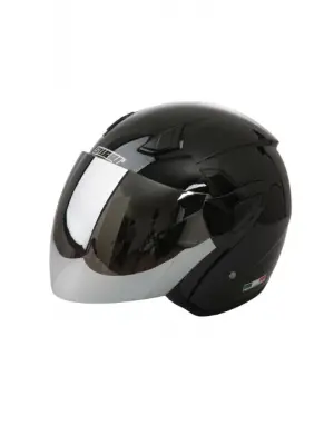 Kask Sw-733-700 Parlak Siyah Aynalı Camlı