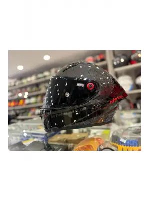 MT KASK FF103BPLUS KRE+ S PURE A1 PARLAK ( KARBON ) + SİYAH VİZÖR