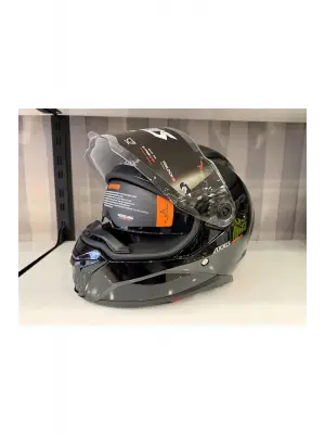 KASK PANTHER SV SOLID A1 PARLAK SIYAH