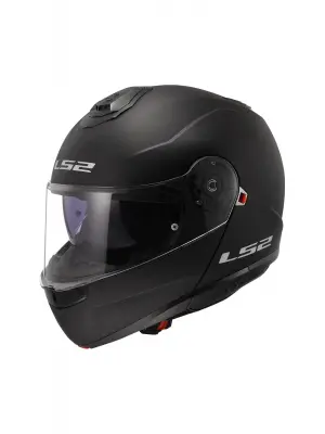 Strobe 2 Çene Açılır Mat Siyah Kask