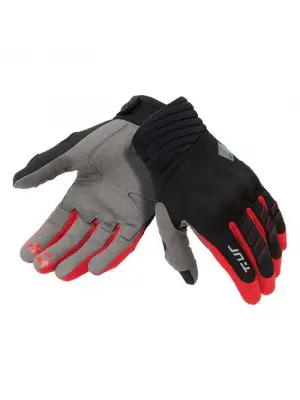 T.UR G-SIX ELDİVEN SİYAH KIRMIZI