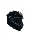 K6 S Black Mono Kapalı Kask