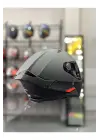 Helmets Thunder 4 Matt Black Kask Şeffaf Vizörlü