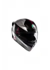 K1 S Lap Matt Black Grey Red Kapalı Kask