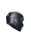 K3 Mono Matt Black Kapalı Kask