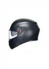 K3 Mono Matt Black Kapalı Kask