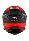 KYT R2R KASK LED MATT SİYAH KIRMIZI