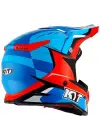 KYT SKYHAWK KASK GLOWING MAVİ TURUNCU FLUO