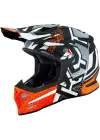 KYT SKYHAWK KASK HYPERFLOW MATT GREY / ORANGE