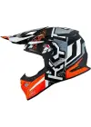 KYT SKYHAWK KASK HYPERFLOW MATT GREY / ORANGE