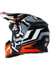 KYT SKYHAWK KASK HYPERFLOW MATT GREY / ORANGE