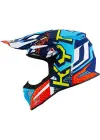 KYT SKYHAWK KASK HYPERFLOW MATT LIGHT BLUE / RED