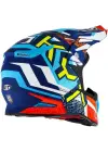 KYT SKYHAWK KASK HYPERFLOW MATT LIGHT BLUE / RED