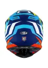 KYT SKYHAWK KASK HYPERFLOW MATT LIGHT BLUE / RED