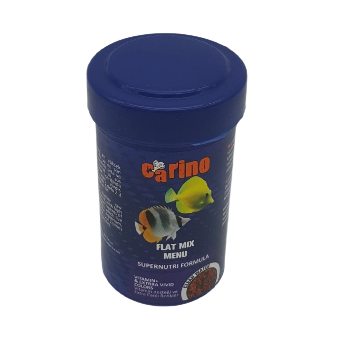 Carino Flat Mix Menu Granulat Renklendirici Balık Yemi 100 ml