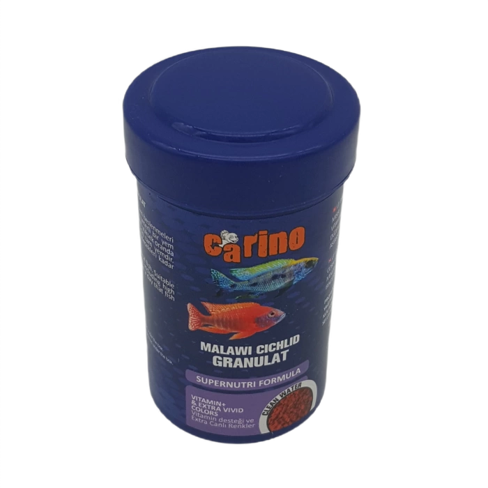 Carino Malawi Cichlid Granulat Etçil Balık Yemi 100 ml