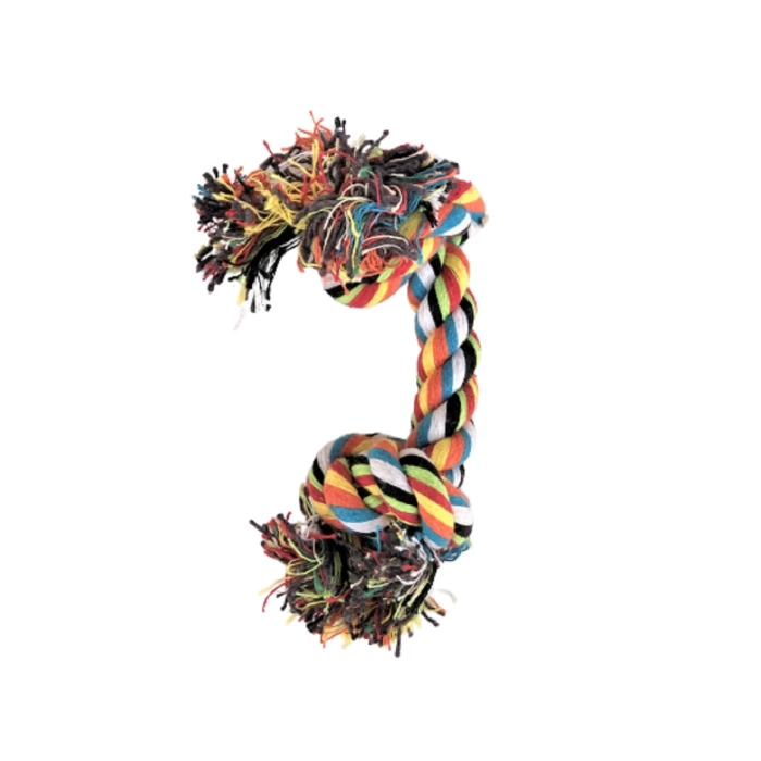 Çift Düğümlü Renkli Köpek Diş İpi 18 cm