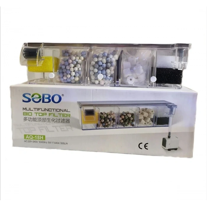 Sobo Bio Askı Filtre 6W. 500 Lt/Saat AQ-18H